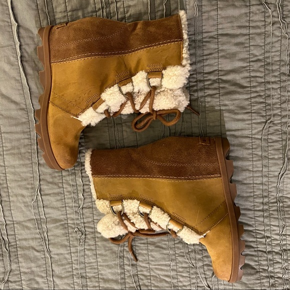 Sorel Joan of Arctic II Shearling Wedge sz 7 EU 38 - Picture 5 of 16